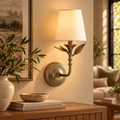 Botanical Forged Iron Sconce