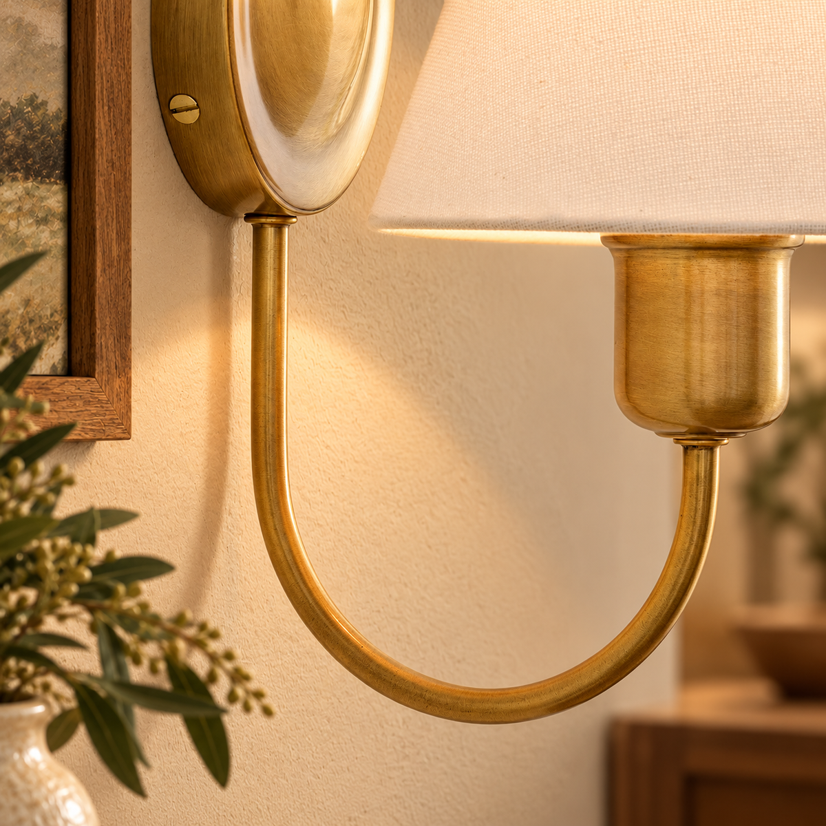 Holmes Linen Shade Sconce