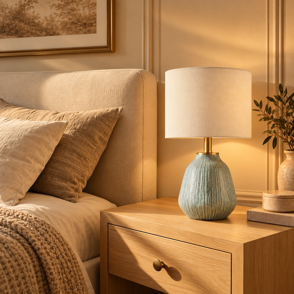 Textured Ceramic Table Lamp