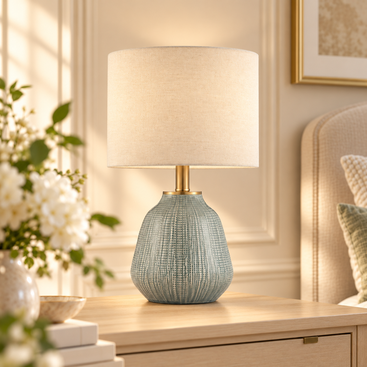 Textured Ceramic Table Lamp